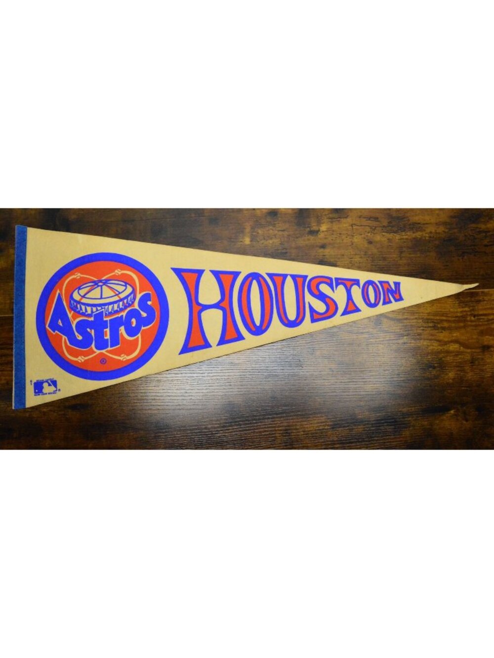 Vintage MLB Houston Astros pennant baseball collectible 30 inches
